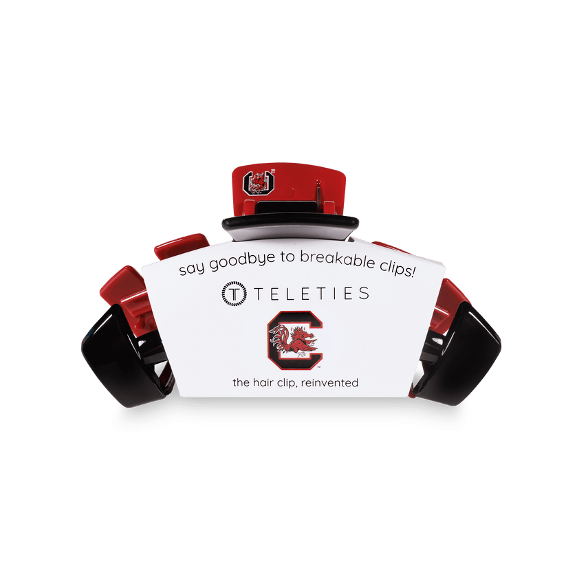 Teleties Medium Hair Clip- Gamecocks