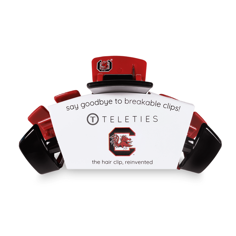 Teleties Large Hair Clip- Gamecocks