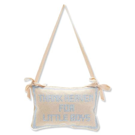 Thank Heaven Pillow Door Hanger - Little Boys