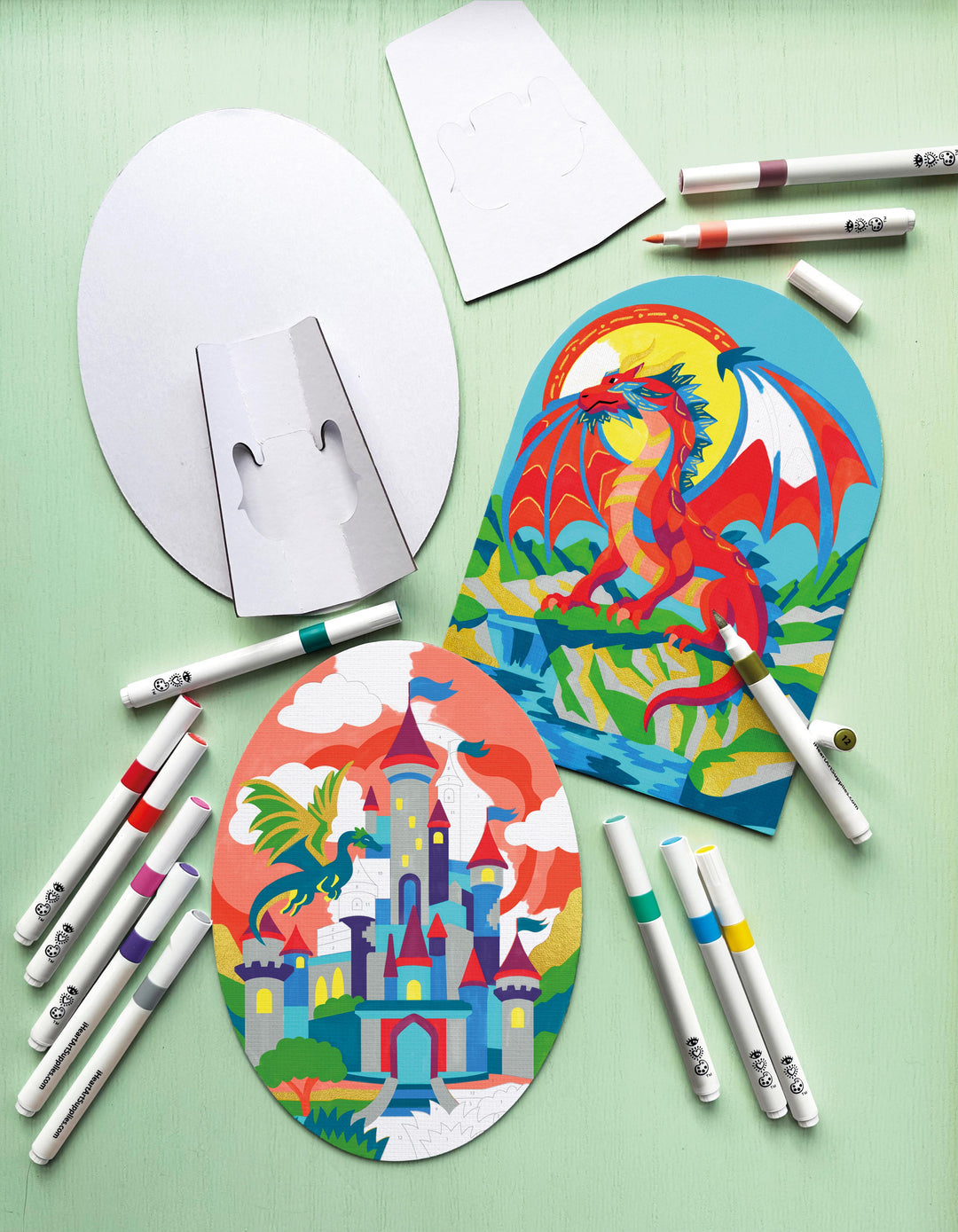 Marker By Numbers - Fierce Dragons