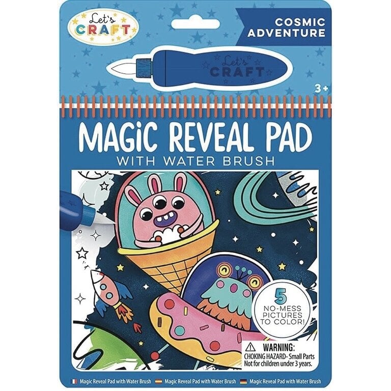 Magic Reveal Pad with Water Brush - Space Assortment
