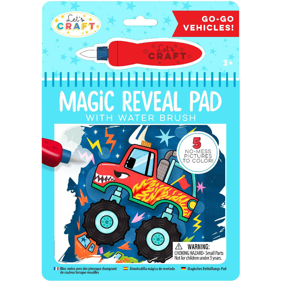 Magic Reveal Pad with Water Brush - Space Assortment