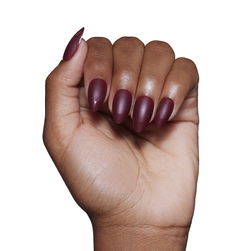 Glamnetic Merlot Press-On Nails | Fall Solids | Short Almond