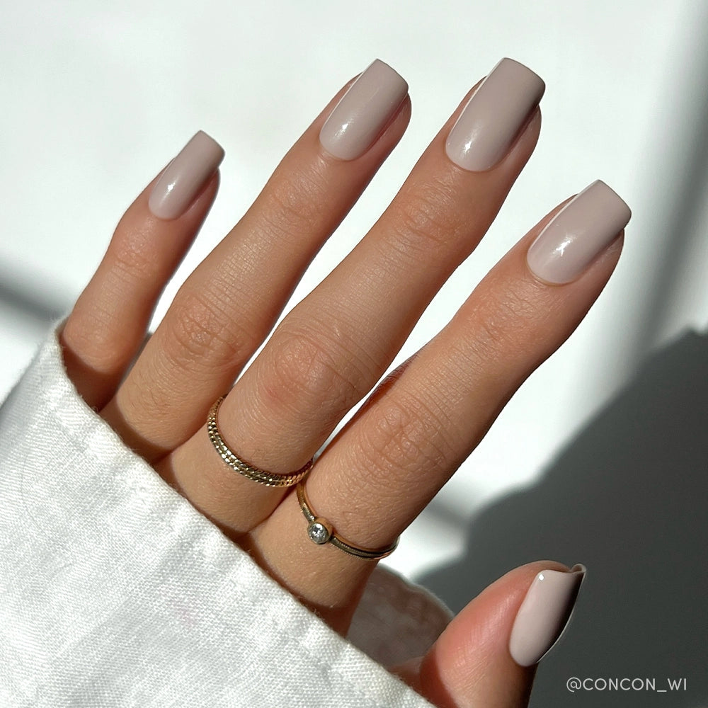Glamnetic Bare Bliss Press-On Nails | Fall Solids | Medium Square
