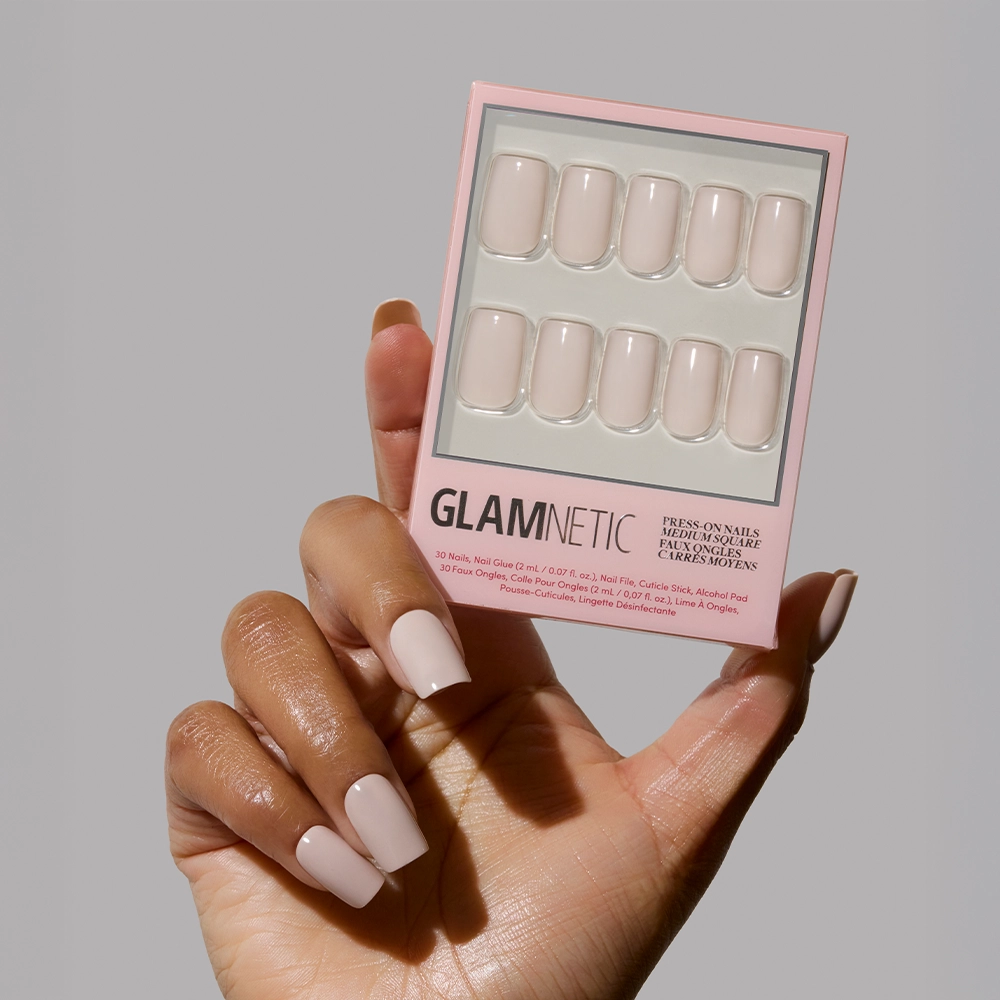 Glamnetic Bare Bliss Press-On Nails | Fall Solids | Medium Square
