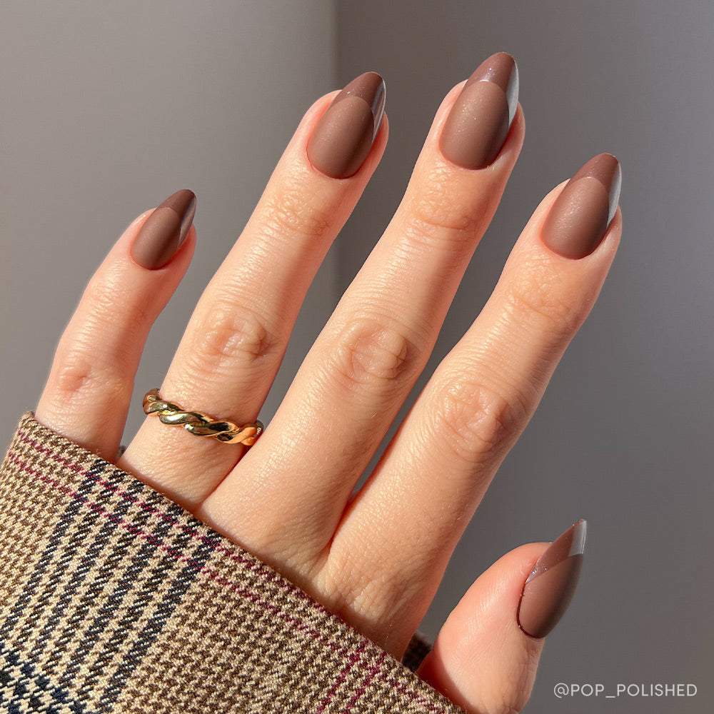 Glamnetic Terra Press-On Nails | Fall Solids | Short Almond