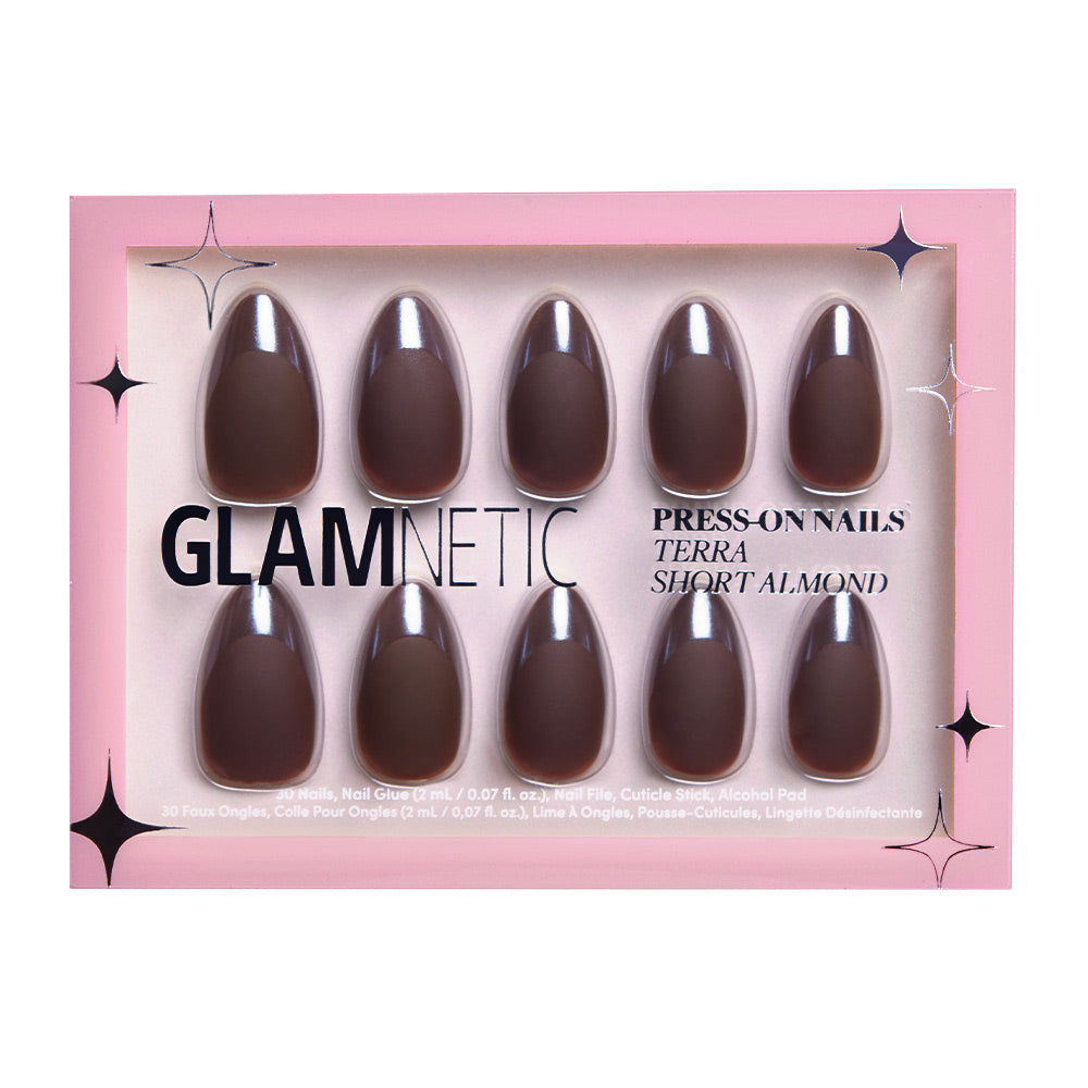 Glamnetic Terra Press-On Nails | Fall Solids | Short Almond