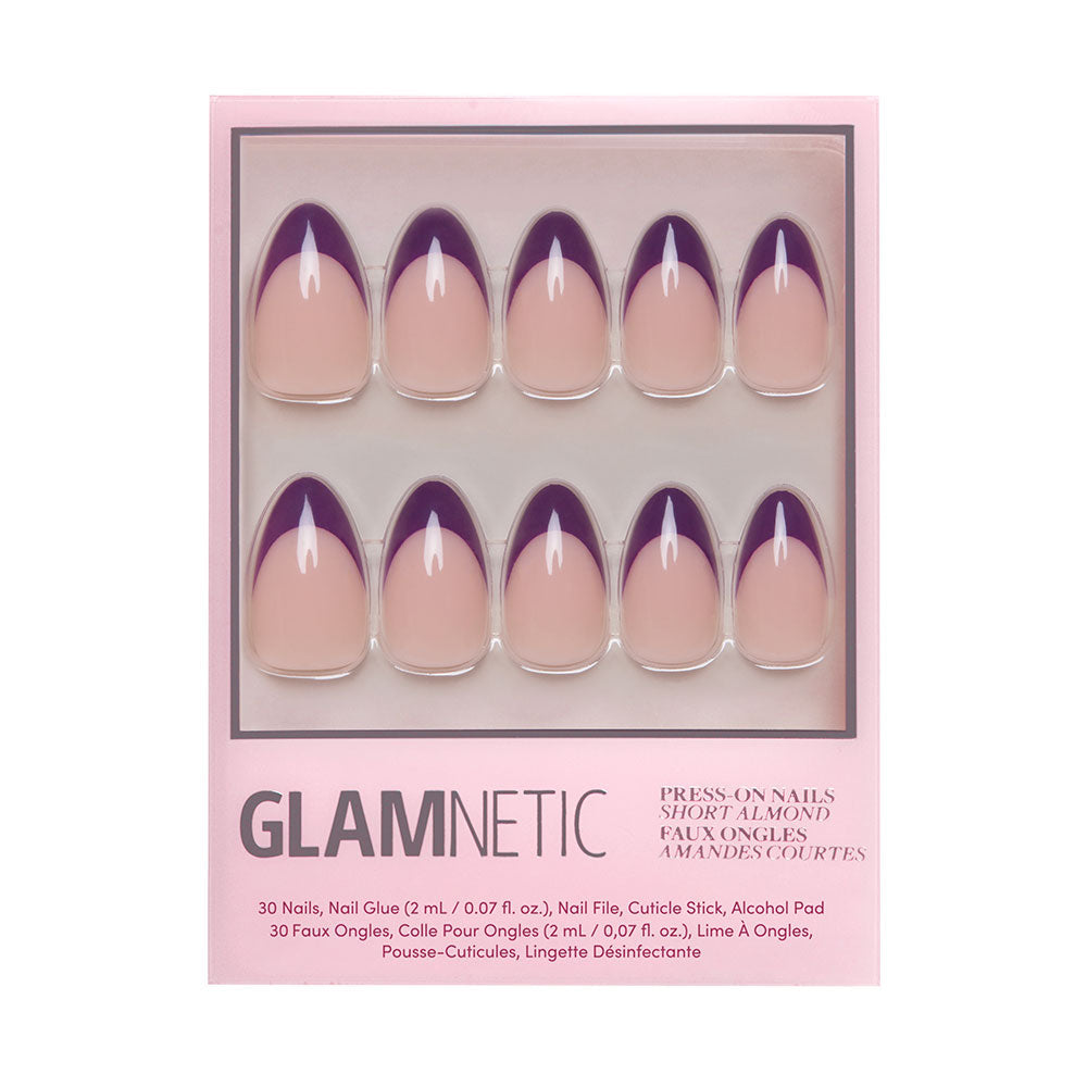 Glamnetic Plum Press-On Nails | Fall Solids | Short Almond