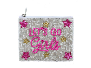 Jane Marie Let's Go Girls Beaded Pouch