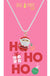 Kids Polymer Christmas Necklace - Traditional Santa 