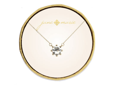 Jane Marie Circle Burst Crystal Necklace