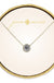 Jane Marie Small Circle Clear Crystal Necklace