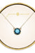 Jane Marie Teal Circle in Octogon Necklace