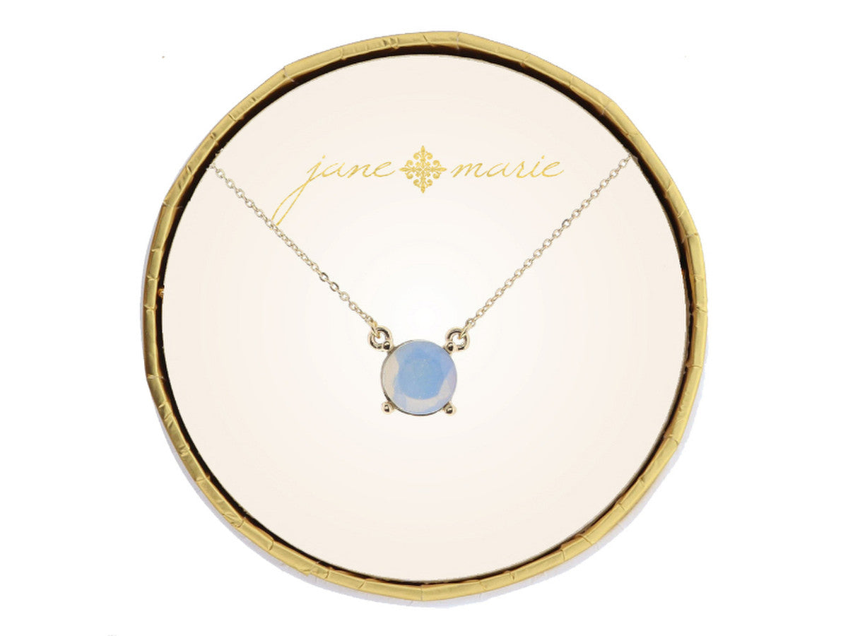 Circle Moonstone Necklace