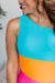 Mack & Mal Tropical Dreams One-Piece Swimsuit - Blue/Orange/Pink