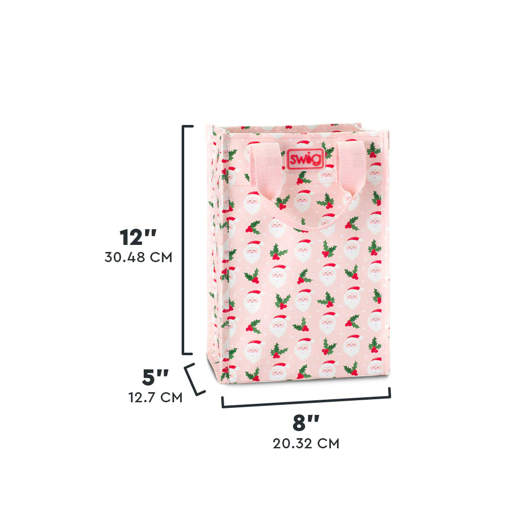 Reusable Bag Tall - Holly Jolly