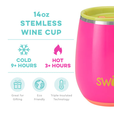 Swig Stemless 14oz Wine Cup - Tutti Frutti