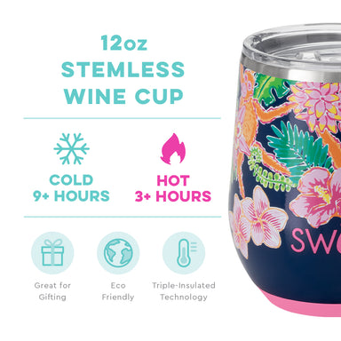 Swig Stemless 12oz Wine Cup - Jungle Gym