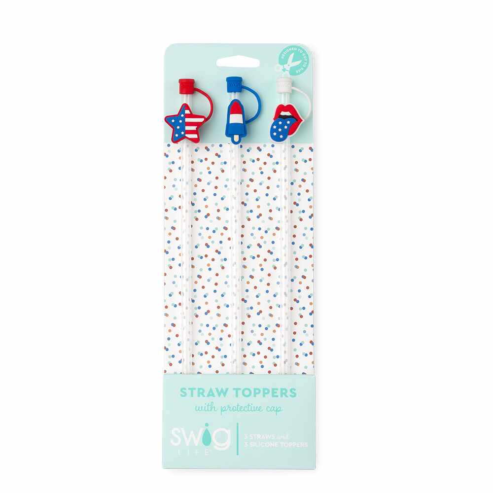 Swig Reusable Straw Toppers - All American