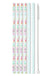 Swig Reusable Straw Set - Disco Cowgirl / Aqua Glitter