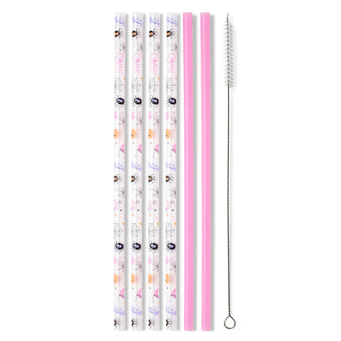 Swig Reusable Straw Set - Sweet & Spooky / Pink