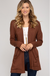 She & Sky Sincerly Cardigan- Brown, long sleeve, front pockets