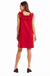 Mud Pie Larkin Ruffle Dress- Red, sleeveless, ruffle trim, mini