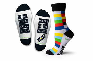 Two Left Feet Pass The Remote Socks