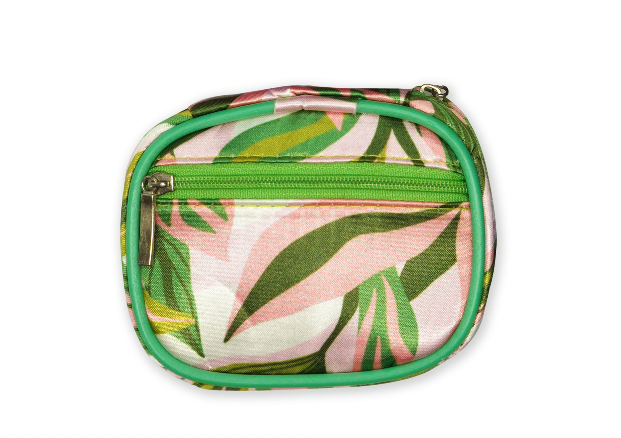 Pill and Vitamin Case-- Palm Leaf