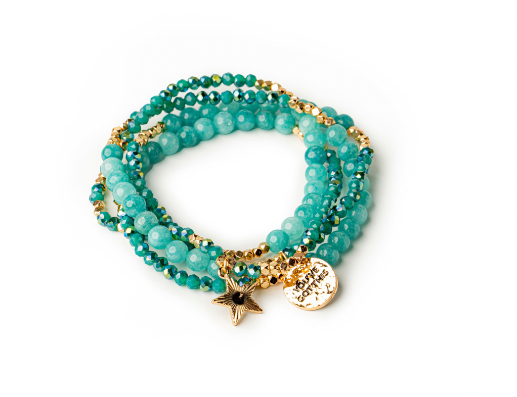 Wrap Bracelet/Necklace Gemstone- You've Got This