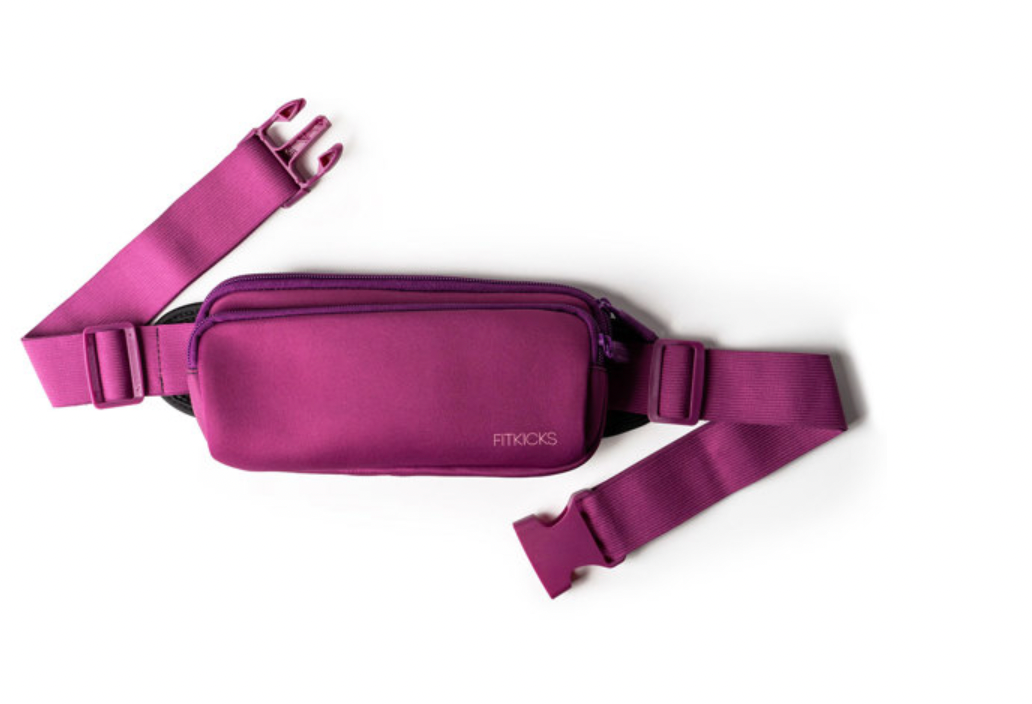 Kedzie Fit Zip Belt Bag- Purple