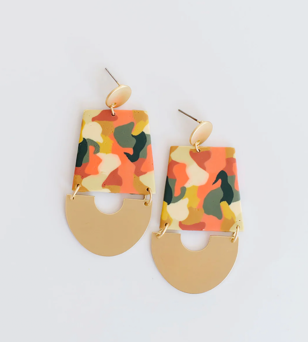 Michelle McDowell Elyse Earrings - Fade Away- Cream