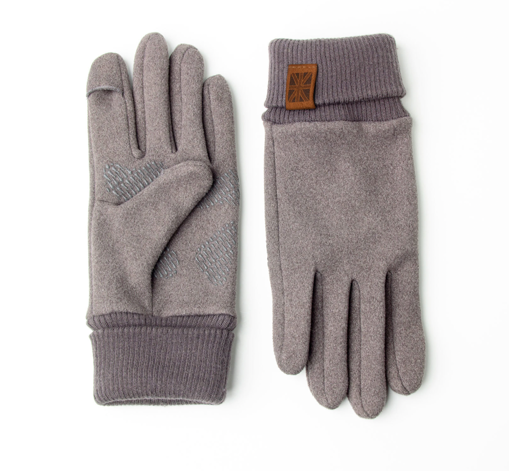 Britt's Knits Pro Tip Texting Gloves - Grey