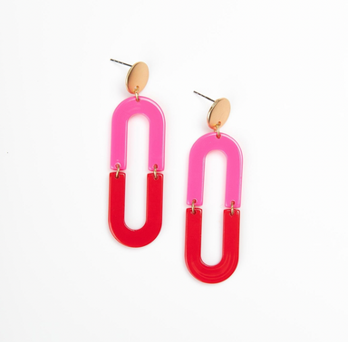 Michelle McDowell Adalynn Earrings- Pink/Red