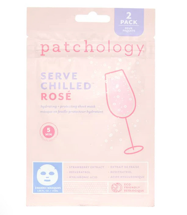 Patchology Rosè Hydrating Face Mask- 2 Pack