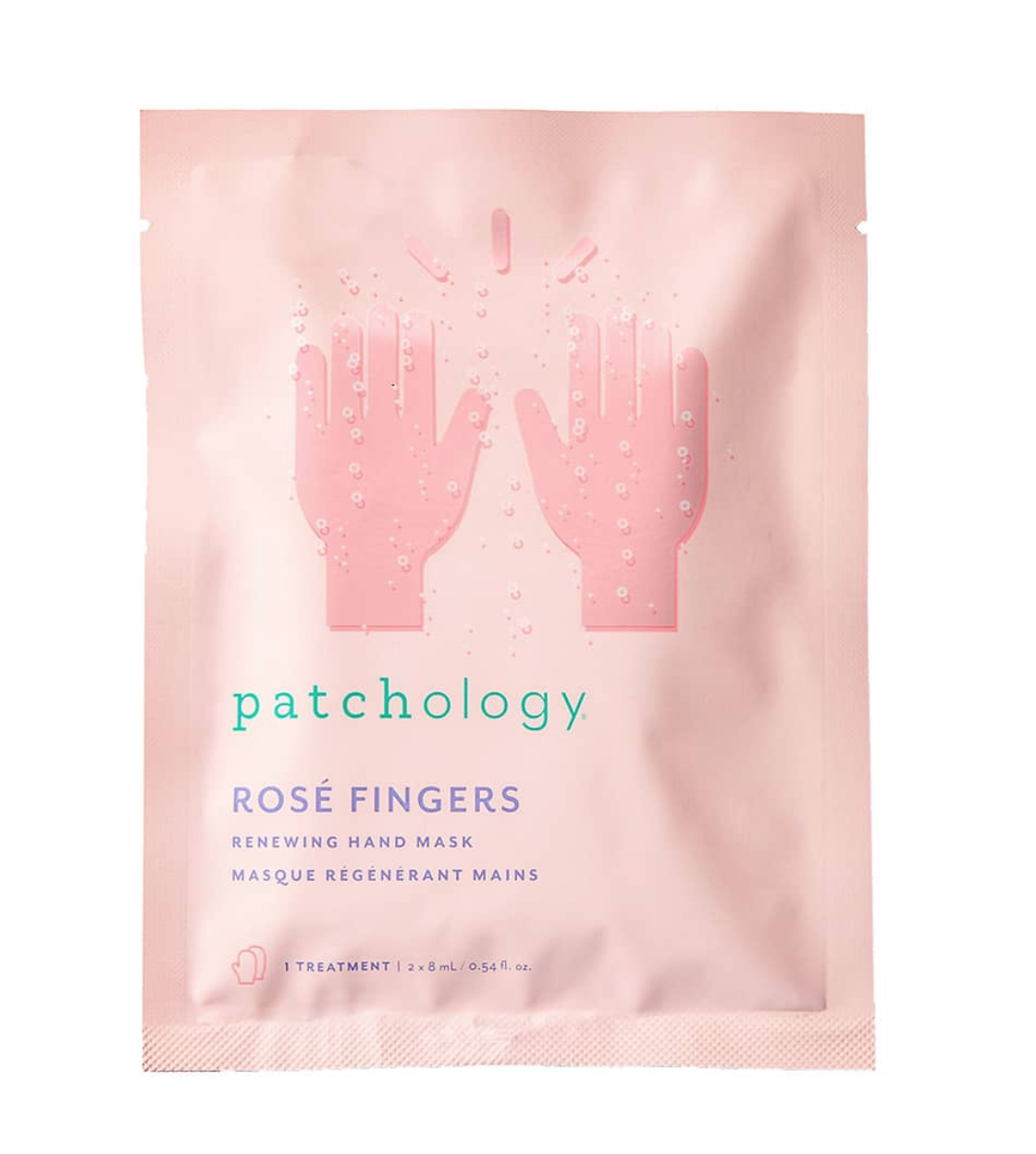 Patchology Rosè Fingers Renewing Hand Mask
