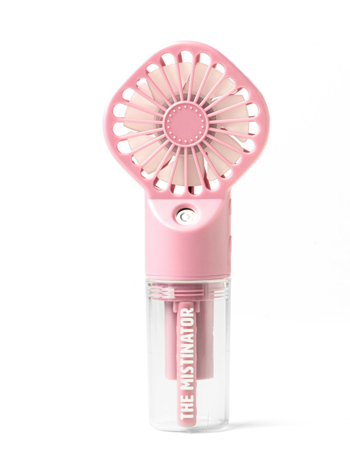 DM Merchandising The Mistinator 2-in-1 Rechargeable Water Fan- Pink