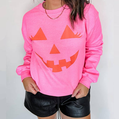 Mugsby Jack o’ Lantern Sweatshirt - Pink/Orange