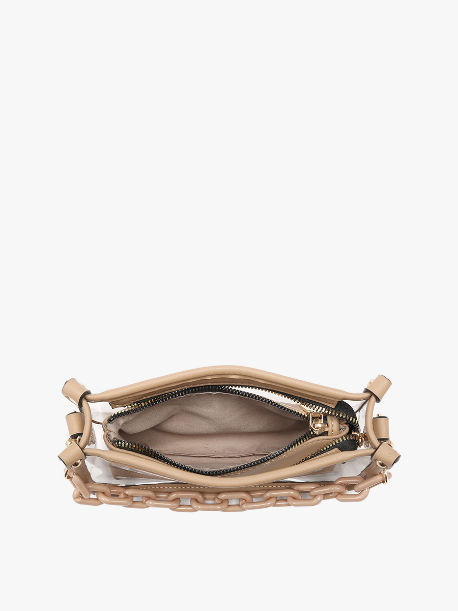 Jessica Clear Crossbody w/ Chain - Holographic