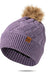 Britt's Knits Mainstay Pom Hat - Purple