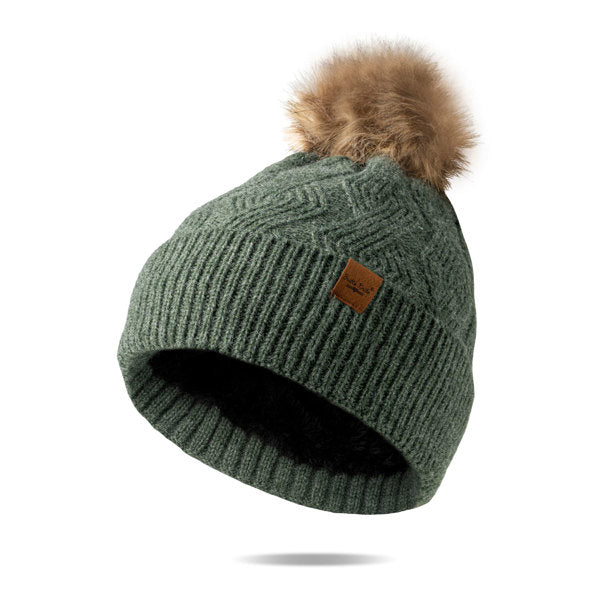 Britt's Knits Mainstay Pom Hat - Green
