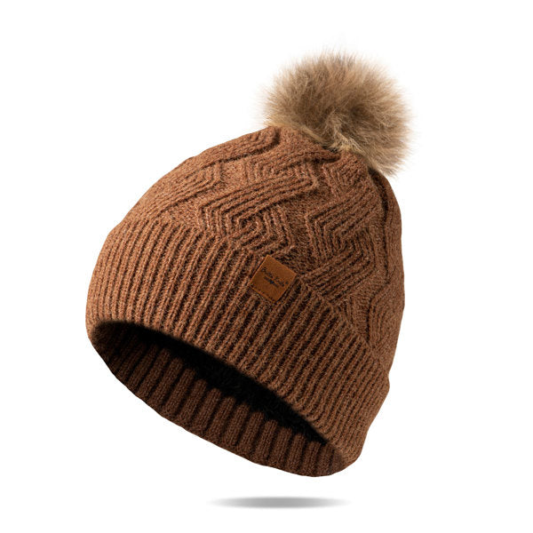 Britt's Knits Mainstay Pom Hat - Brown