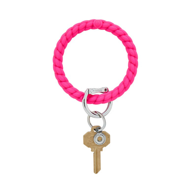O-Venture - Silicone O-Key Ring- Braided Pink