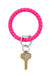 O-Venture - Silicone O-Key Ring- Braided Pink
