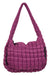 Katydid Quilted Hobo Tote Bag - Plum