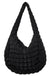 Katydid Quilted Hobo Tote Bag - Black