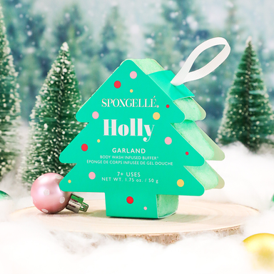 Spongelle Garland Holiday Tree Buffer - Holly