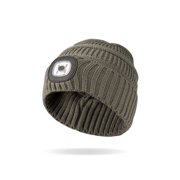 Night Scope Kid's Dakota Rechargeable LED Beanie - Gray