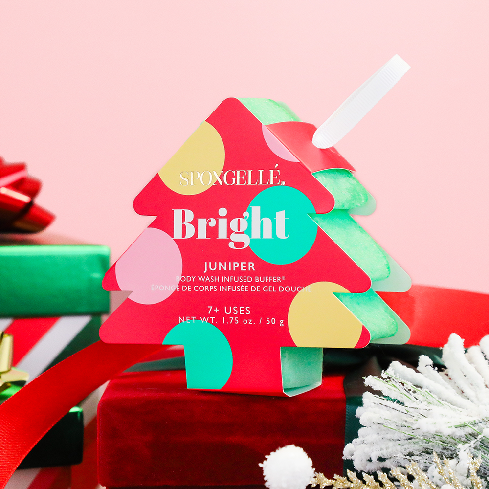 Spongelle Juniper Holiday Tree Buffer - Bright