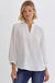 Entro Everyday Top - off white, plus, airflow, long sleeve, v-neck, wear to work